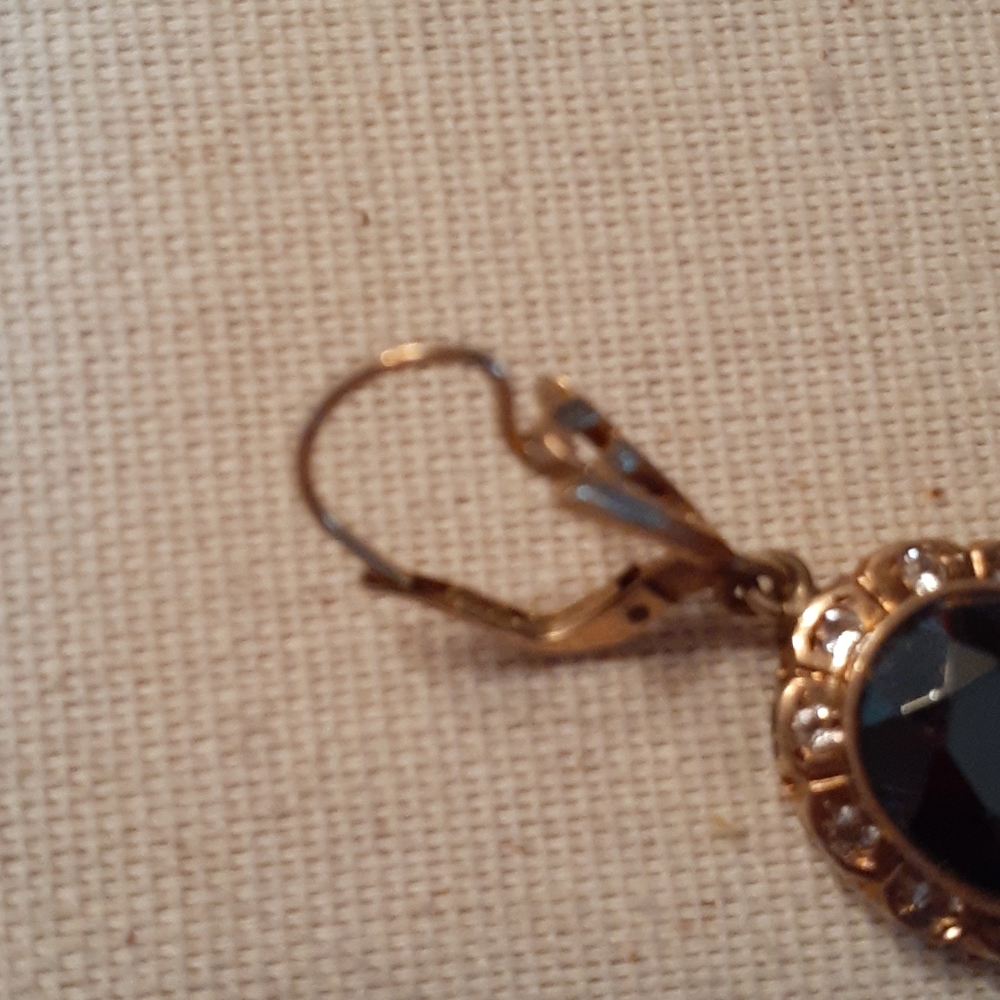 14k gold Hematite white sapphires - Picture 3 of 9